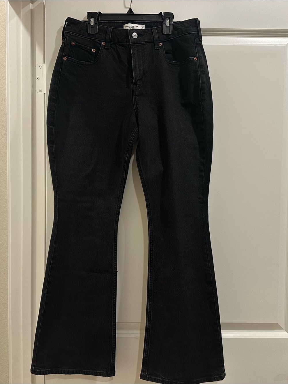 Abercrombie Curve Love The Bootcut Mid Rise denim
